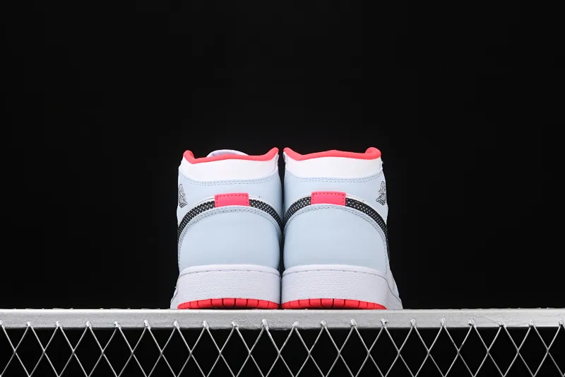 All categories Air Jordan Jordan series basketball shoes Air Jordan 1 Mid Air Jordan 1 Mid AJ1 Joe 1 snowflake ice blue color mid-top basketball shoes 555112-400